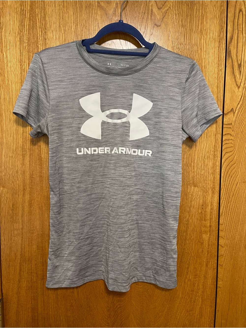 Under Armour Gray Performance Logo Short Sleeve Tee